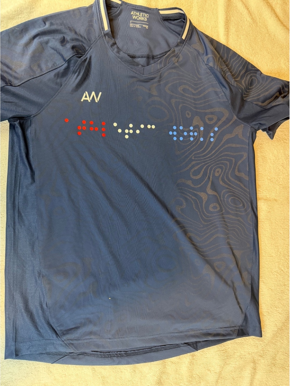 Athletic Works Men's Navy Blue Performance T-Shirt - #1745